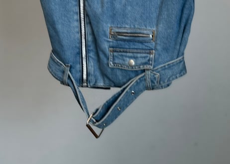 maison margiela sleeveless denim jacket