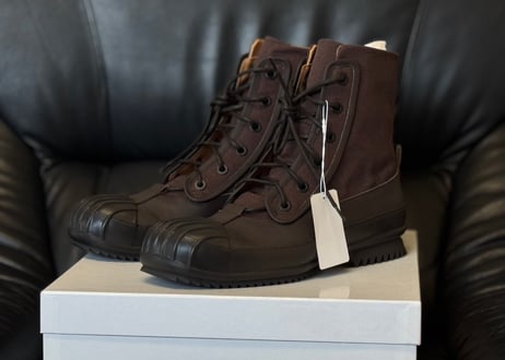 maison margiela leather boots dead stock