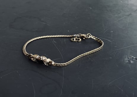 80-90s dior gold bracelet "A"
