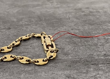 80-90s givenchy gold bracelet"H"