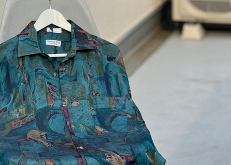 70-80s dior silk shirt