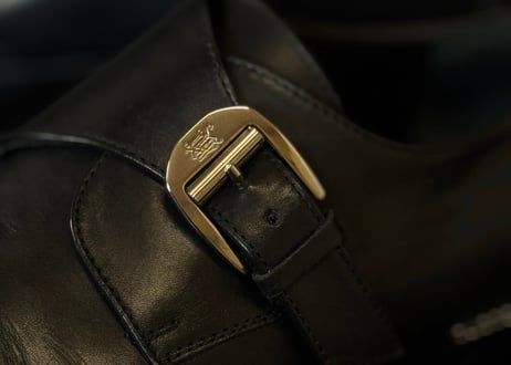 gianni versace studs leather shoes