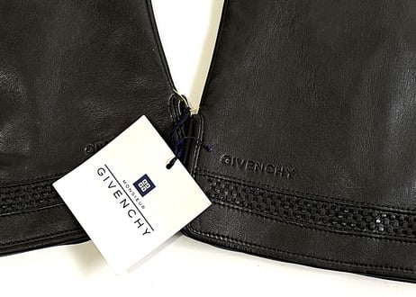 givenchy leather gloves dead stock