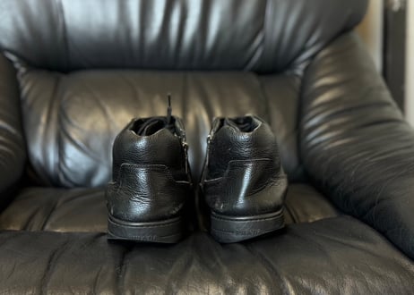 prada leather sneakers #1