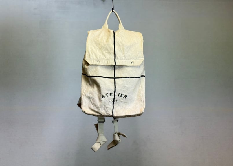 mason margiela atelier logo back pack | weekend
