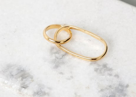 mm6 maison margiela 2019ss ring gold 12号 dead stock