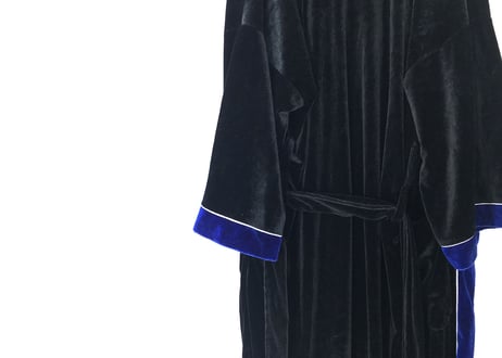 90s christian dior velour robe coat