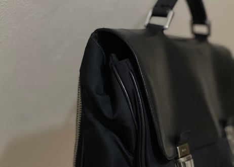 prada leather × nylon bag