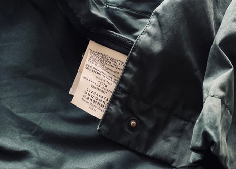 mm6 maison margiela green linght coat