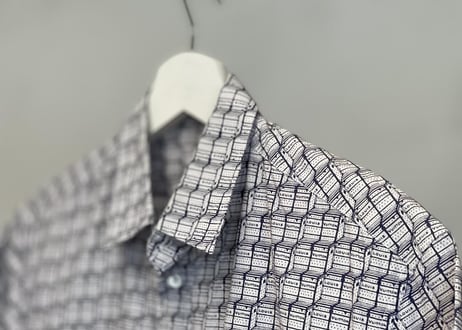 louis vuitton logo motif shirt