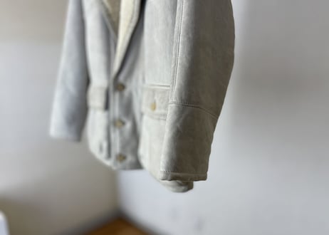 80s loewe mouton leather jacket