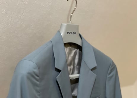 prada 2012ss runway blue jacket