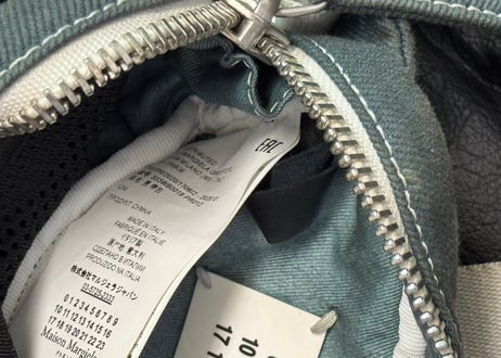 maison margiela denim shoulder bag
