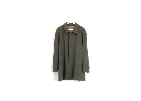 80-90 made in Italy  cashmere coat moss green