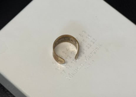maison margiela antique finish ring #h