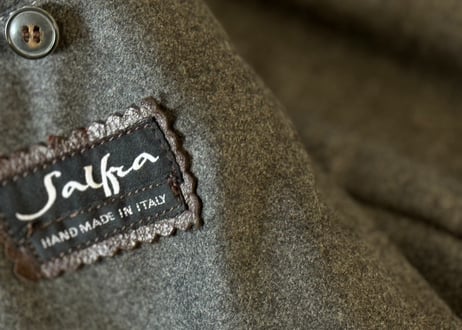 made in italy leather boa jacket