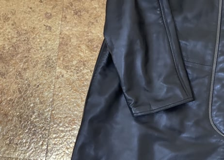 90's loewe leather coat