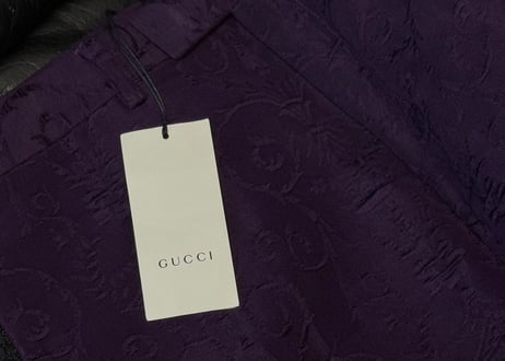 gucci lace trousers dead stock