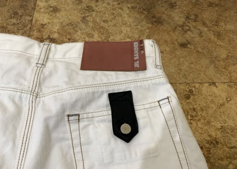 jilsander white denim