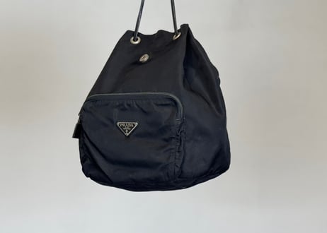 prada nylon draw strings nylon bag
