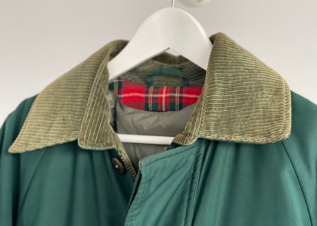 vintage moncler green down jacket