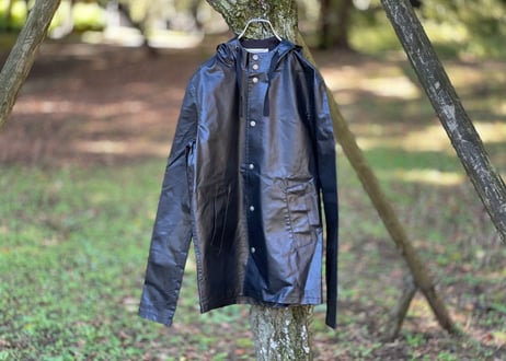 saint laurent paris pvc leather hoodie