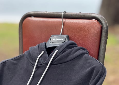 jilsander ”Meier 期” logo drawstrings hoodie