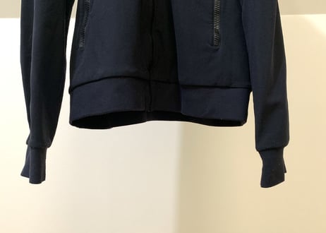 prada logo jersey blouson black