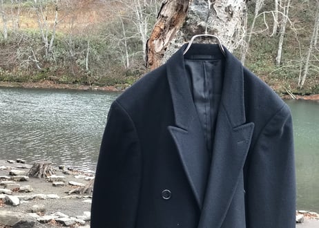 80-90s double chesterfield coat