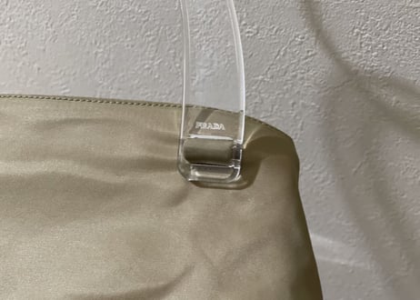prada clear handle bag