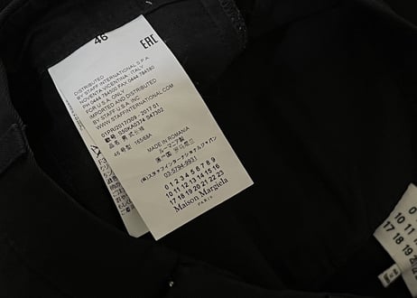 maison margiela 2017ss black pants