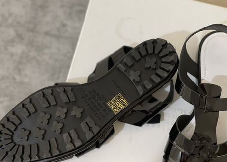 maison margiela leather sandals dead stock