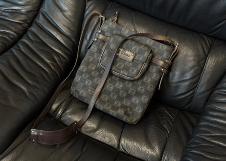 loewe anagram logo shoulder bag
