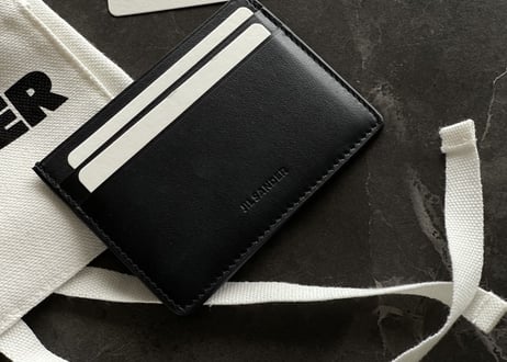 jilsander 2023ss leather case black dead stock