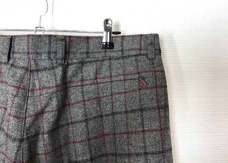 90s givenchy check trousers