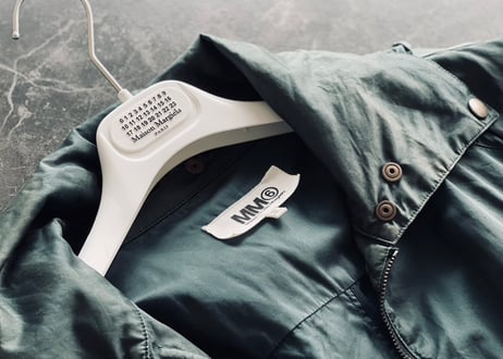 mm6 maison margiela green linght coat