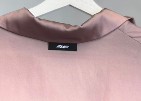 msgm open collar shirt