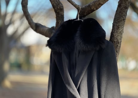 made in Italy angola fox fur coat