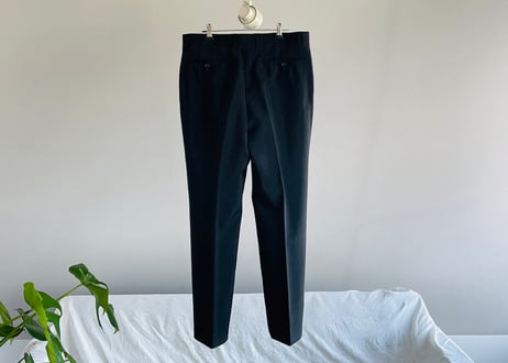 lanvin peaked black  lapel set up suit