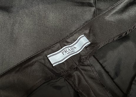 prada silk trousers