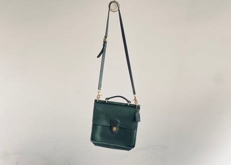 old coach green shoulder bag