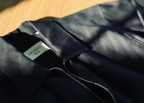 our legacy "初期タグ" compact jacket