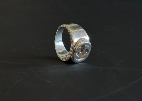 gucci inter locking g silver ring