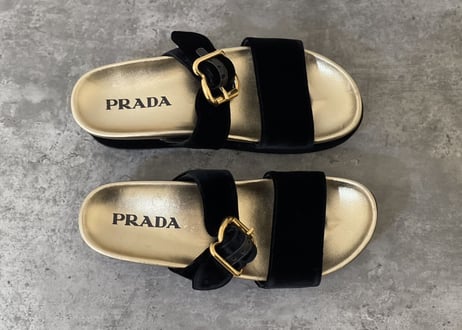 prada platform sandals dead stock