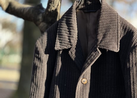 80-90s corduroy 4 button set up suit