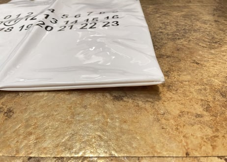 maison margiela calender tag bag