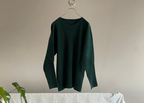 homme plisse issey miyake pleats tops green