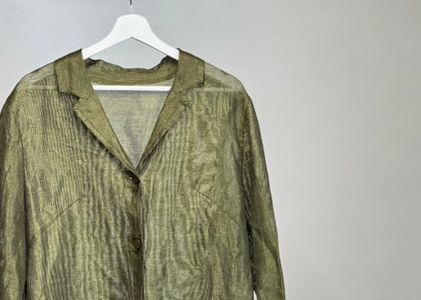 carven sheer shirt jacket
