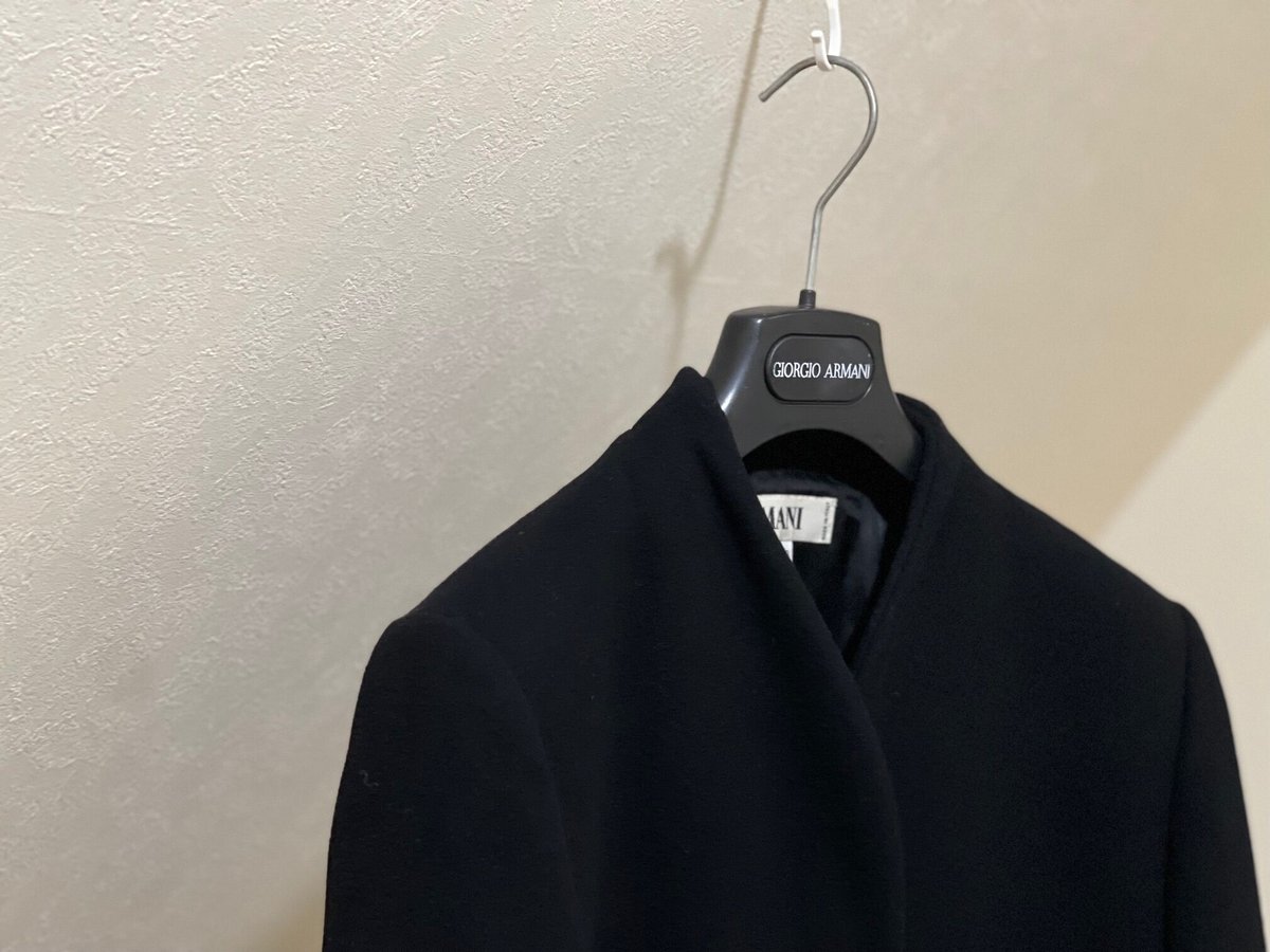giorgio armani mani no collar coat | weekend tokyo