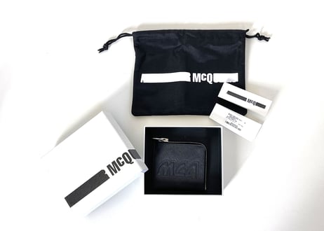 2019ss mcq alexander mcqueen half zip wallet dead stock